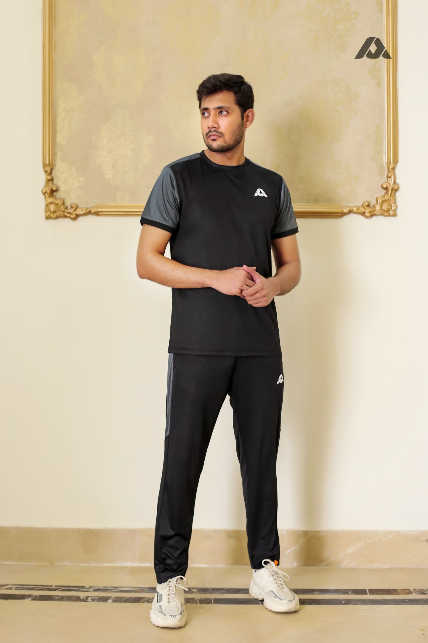 Black & Gray Summer Track Suits For Men