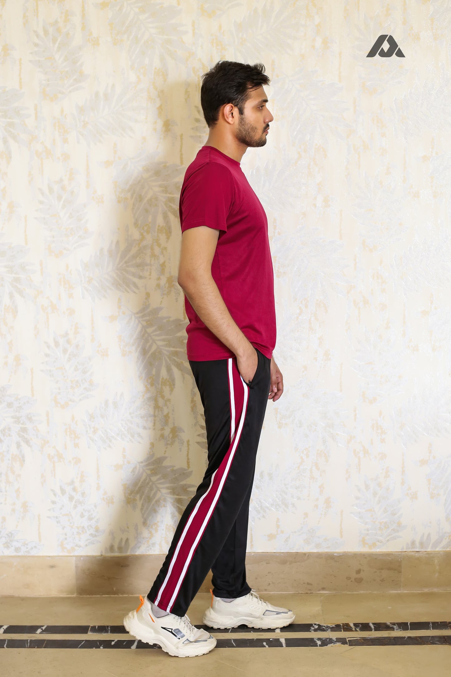 Maroon Shirt & Black Traouser - Summer Track Suits for Men