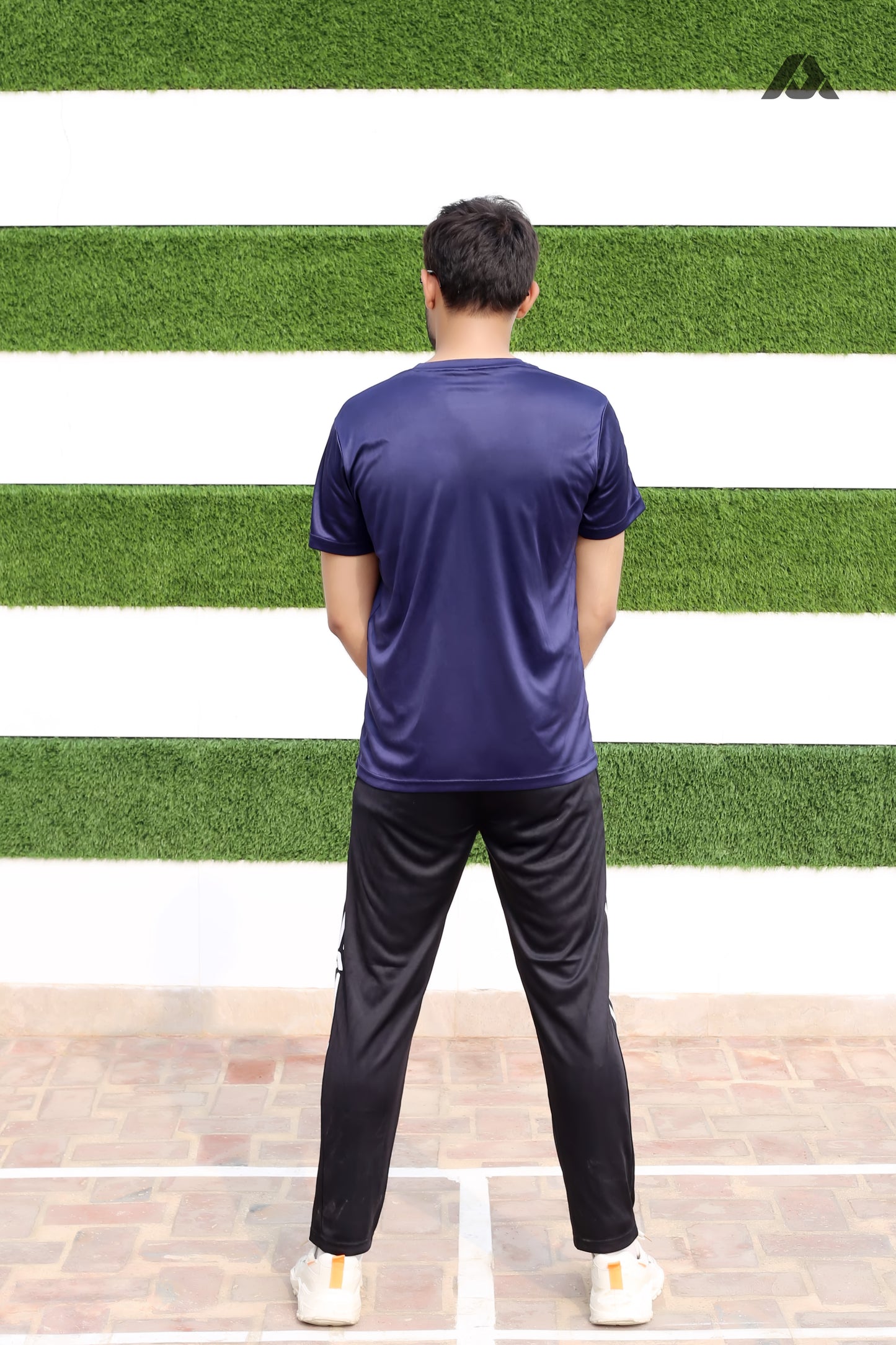 Navy Blue Shirt & Black Trouser - Men's Summer Track Suits